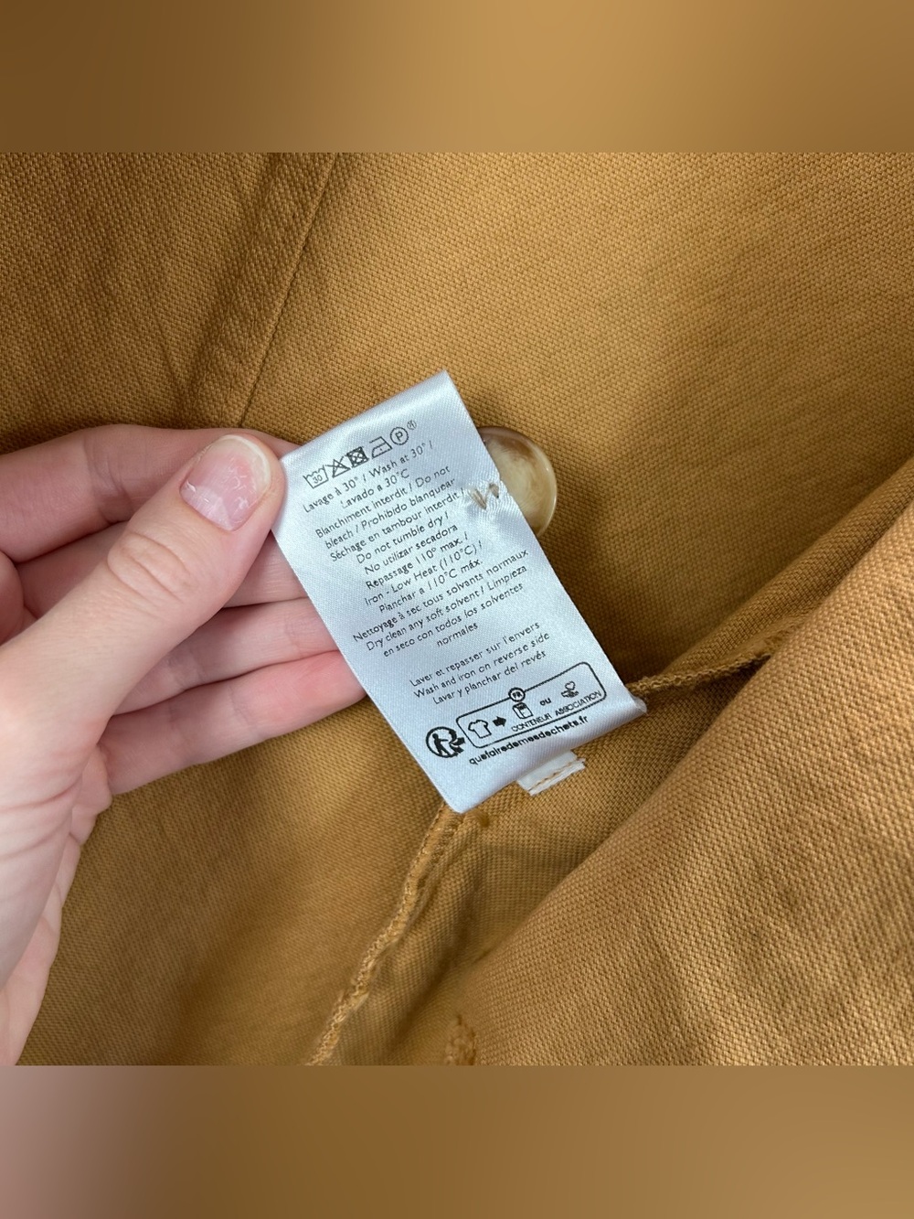 NWOT Sezane Gabin Jacket Light Camel Size 4/Small - Picture 10 of 11